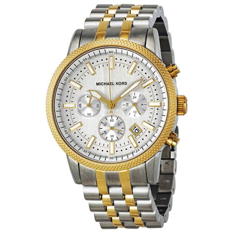 men's michael kors scout chronograph watch|Michael Kors scout silver dial.